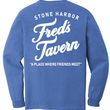 Load image into Gallery viewer, "A Place Where Friends Meet" Flo Blue Long Sleeve Shirt