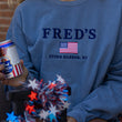 Load image into Gallery viewer, Comfort Colors Embroidered American Flag Crewneck

