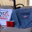 Load image into Gallery viewer, Comfort Colors Embroidered American Flag Crewneck
