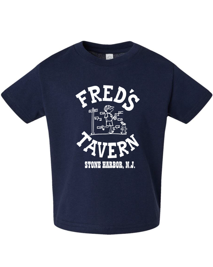 Toddler Tee - Navy/White