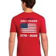 Load image into Gallery viewer, Short Sleeve Softstyle USA 250 Year Celebration Tee
