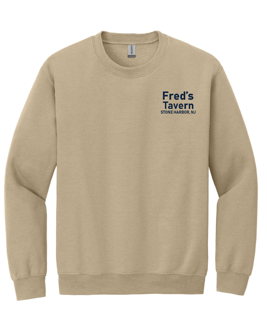 "A Place Where Friends Meet" Sand Crewneck Sweatshirt